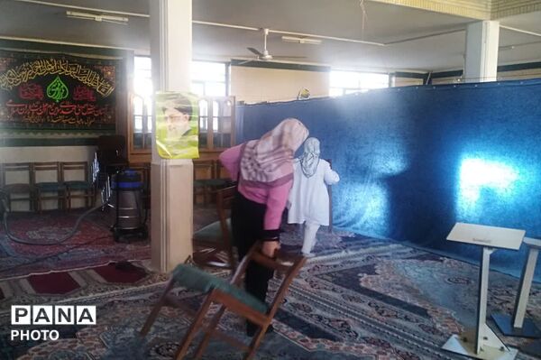 غبار‌روبی مساجد در آستانه ماه مبارک رمضان