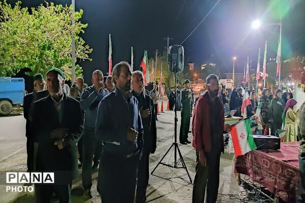 هفتاد و ششمین شب از اجتماعات خیابانی در حسینیه شهدای شهر بار