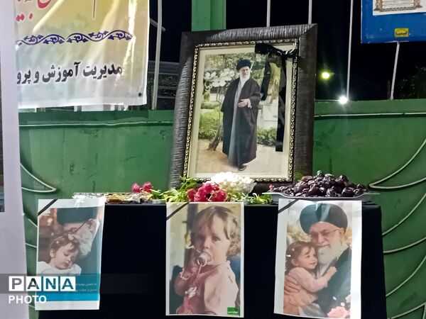 مراسم یادبود رهبر شهید در موکب آموزش و پرورش علی آبادکتول