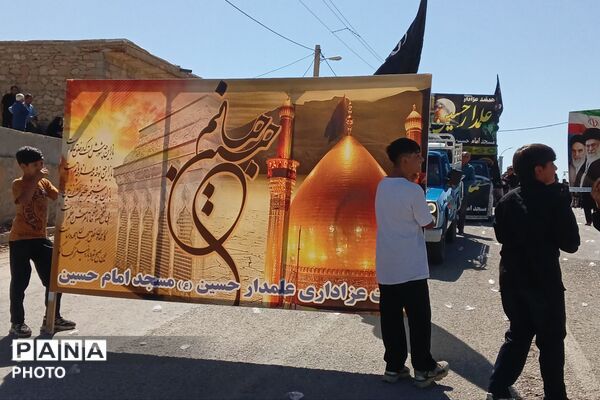 مراسم عاشورا در گلزار شهدای شهرستان لنده