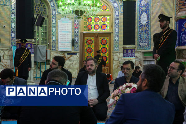 آیین «عهد عاشقی» با حضور اصحاب رسانه در مسجد جمکران