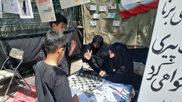 مواکب فرهنگی و پذیرایی در روز اربعین در امامزاده محروق و ابراهیم نیشابور 