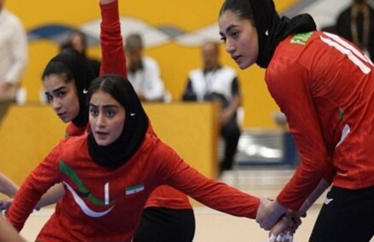 کبدی بانوان ایران با شکست مقابل هند به مدال نقره رسید