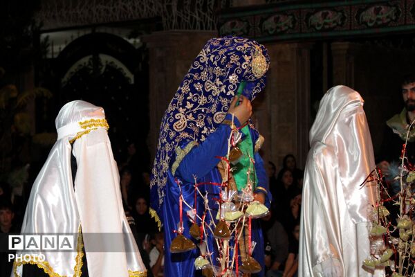 بازخوانی حماسه حضرت قاسم(ع) در پنجمین شب اجرای تئاتر مذهبی نظرآباد