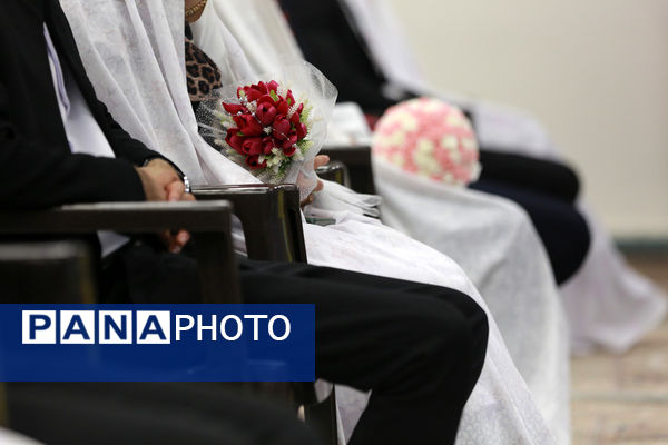 مراسم جشن ازدواج به‌مناسبت نیمه شعبان در مسجد جمکران
