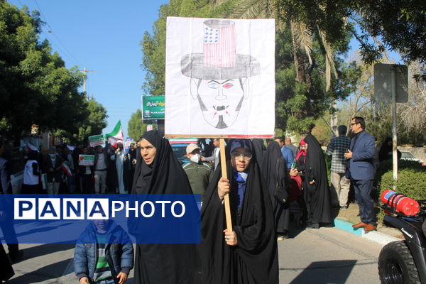 شکوه حضور مردم بوشهر در راهپیمایی ۲۲ بهمن