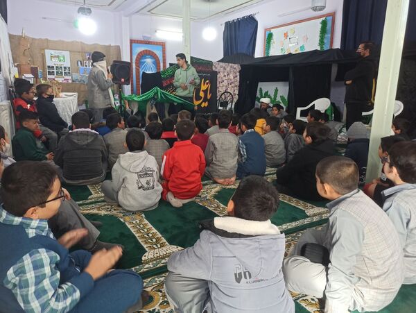 مراسم عزاداری حضرت زهرا (س) در دبستان پسرانه فضیلت 