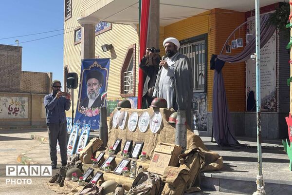 زنگ مقاومت در مدرسه شاهد نرگس؛ همزمان با هفته دفاع مقدس