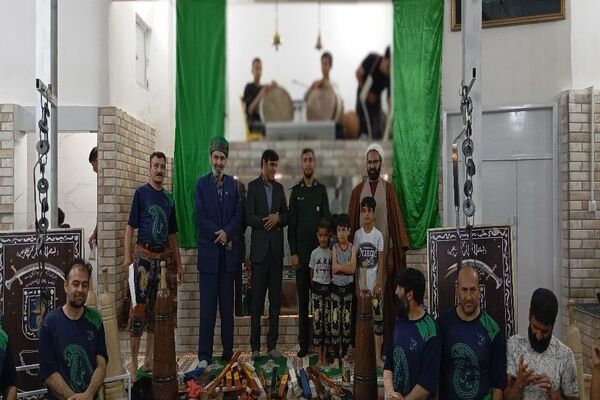 جشن امتیازدهی سالانه ورزشکاران به مناسبت روز فرهنگ پهلوانی و ورزش زورخانه ای در گود باستانی شهر بار 