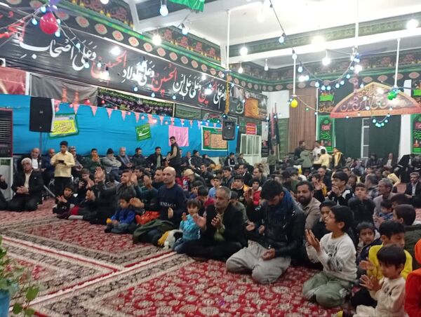 تکیه حسینی غرق در شادی علوی
