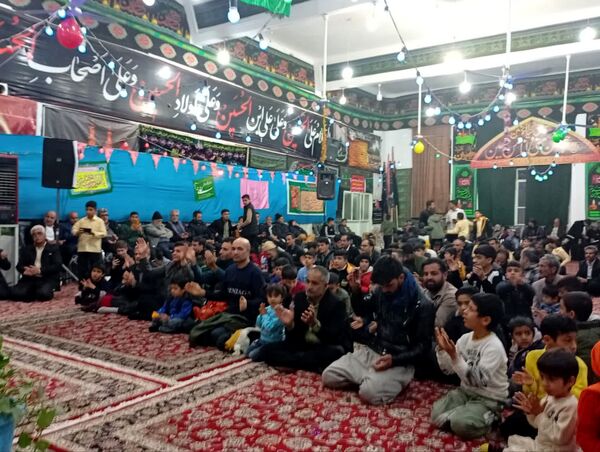 تکیه حسینی غرق در شادی علوی