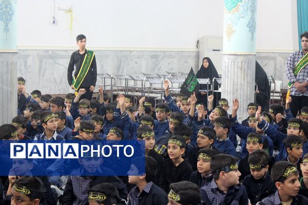 عزاداری دانش‌آموزان قم در آستان مقدس امامزاده سیدعلی(ع)