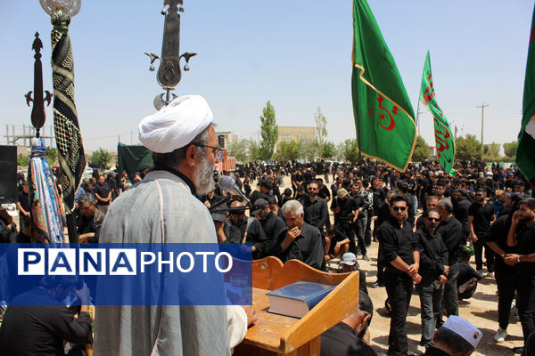 عزاداری تاسوعای حسینی در شهر درق 