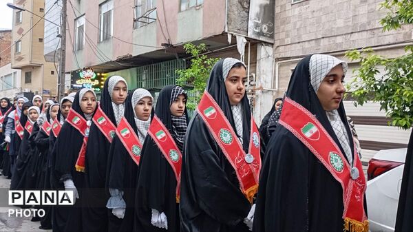 رژه اقتدار دختران معصومی در گرگان