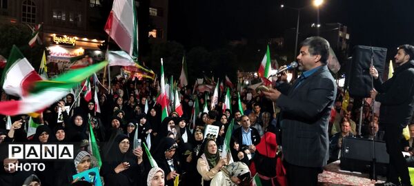 همایش عظیم وفاداری به وطن در بلوار فضل نیشابور