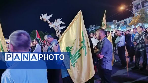 تجمع مردم یاسوج در سوگ شهادت سیدحسن نصرالله