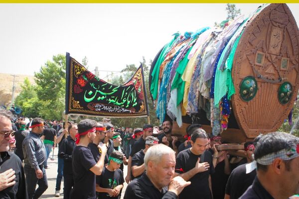برگزاری مراسم ملی وداع نخل‌های روستاهای علوی و خاوه اردهال