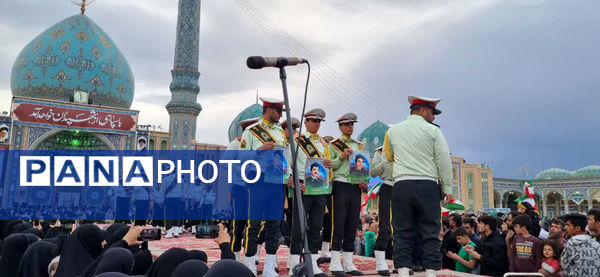 مراسم تشییع و خاکسپاری دو شهید گمنام دوران دفاع مقدس در قم