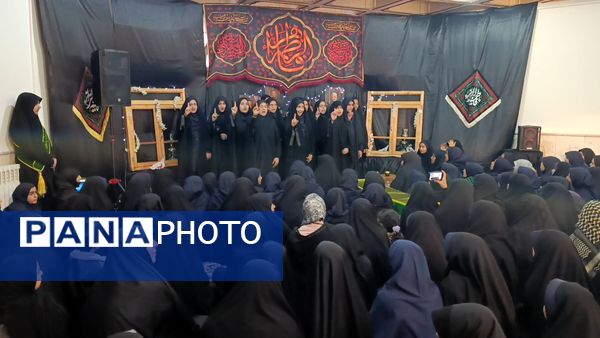 مراسم استقبال از شهید گمنام در دبیرستان دخترانه امام رضا(ع) واحد ۱۲ مشهد