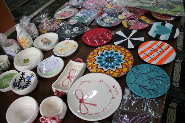 بازدید مدیر کانون فرهنگی هدایت از نمایشگاه آثار تجسمی دانش‌آموزان سوده