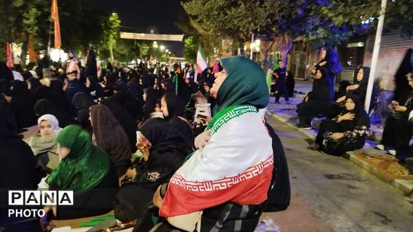حماسه سازی مردم در صد و چهل و ششمین شب در حسینیه امام خمینی نیشابور در قاب پانا