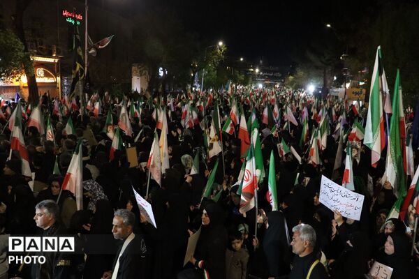 اجتماع مردمی بیعت با رهبر انقلاب در نیشابور 