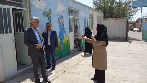 آمادگی دبستان شهید نجفی فدافن برای میزبانی ماه مهر