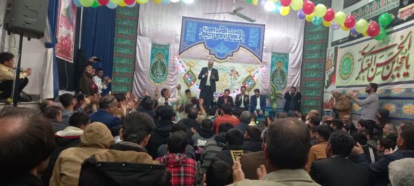 جشن ولادت حضرت مهدی (عج) در روستای فدافن