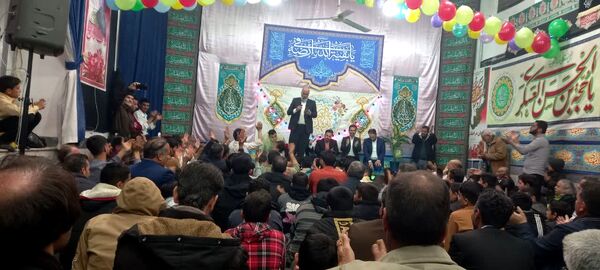 جشن ولادت حضرت مهدی (عج) در روستای فدافن