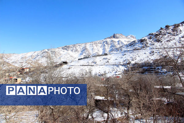 روز برفی و دل انگیز ده‌بالا یزد