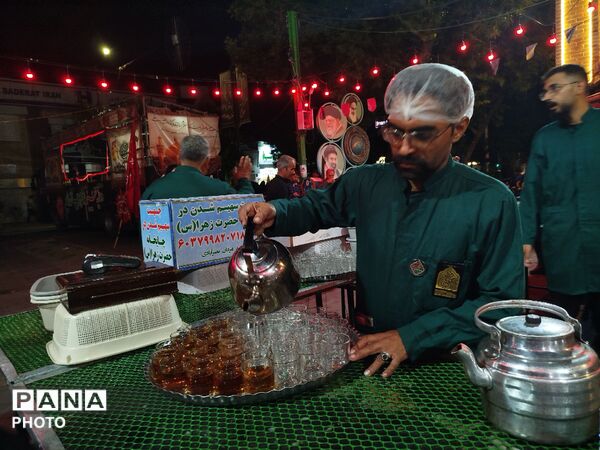 فعالیت چایخانه حضرت زهرا مسجد جامع شهرستان نیشابور