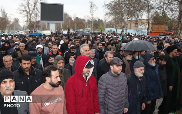 تشییع پیکر پاسدار علی خانی در نظرآباد