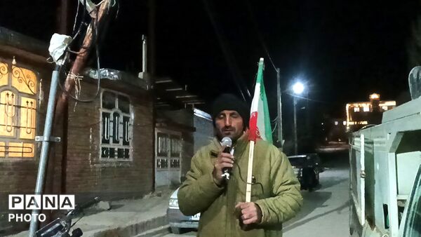 حضور پرشور مردم در بلوار حسینیه شهدای شهر بار