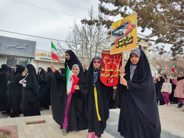راهپیمایی پرشور ۲۲ بهمن ماه خرم‌بید