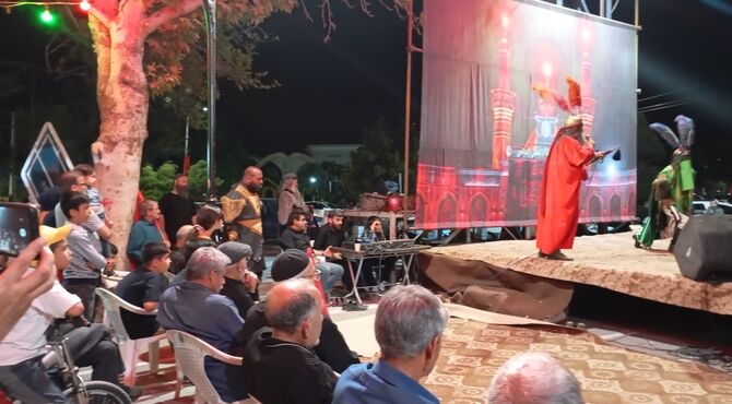 نمایش آیینی و تعزیه خوانی عشاق الحرمین در بوستان لاله