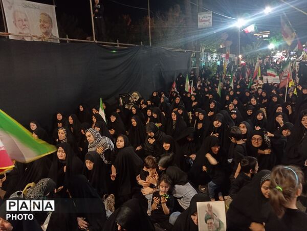 عزاداری گسترده در خیابان خرمشهر کاشمر همزمان با اجتماعات شبانه