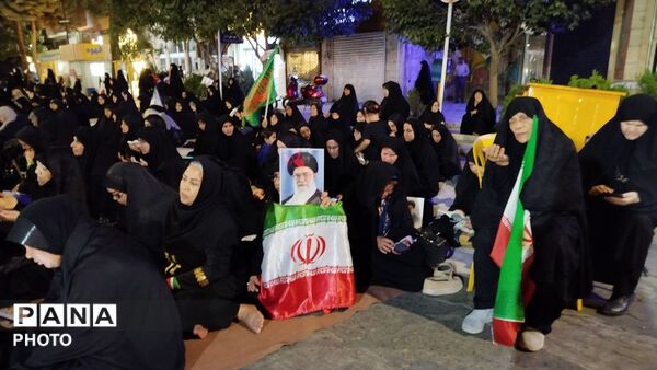 مراسم باشکوه عزاداری محرم همراه با تجمع در مسجد جامع شهرستان نیشابور