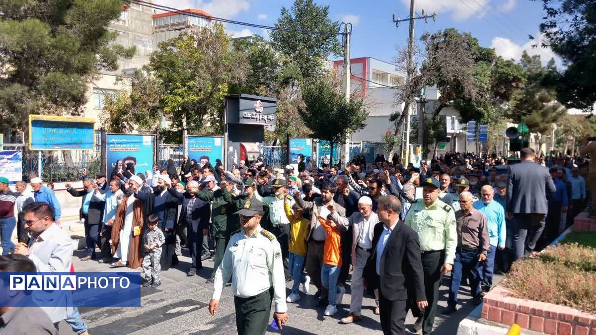 راهپیمایی مردم خراسان شمالی علیه جنایات رژیم صهیونسیتی 