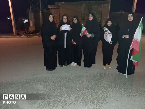 مراسم چهلم رهبر شهید و کودکان میناب