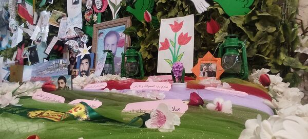 مراسم روز بزرگداشت شهدا در دبستان دخترانه شاهد تحقیقی ناحیه ۶