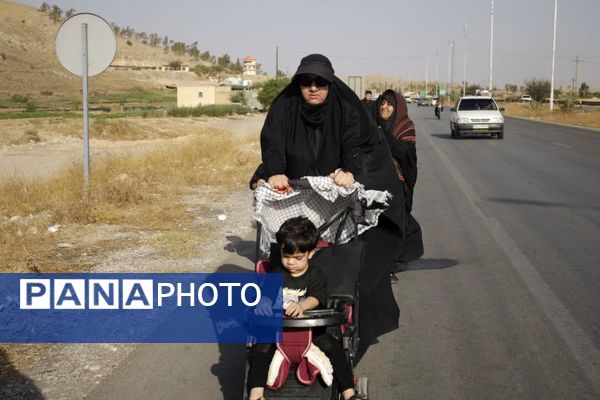 آیین پیاده‌روی جاماندگان اربعین در گچساران 