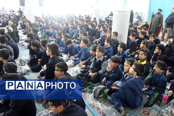 عزاداری دانش‌آموزان قم در آستان مقدس امامزاده سیدعلی(ع)