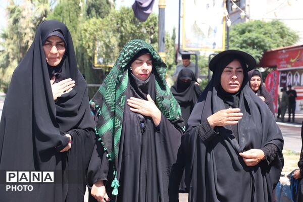 باشت غرق در عطر عاشورا و یاد حسین(ع)