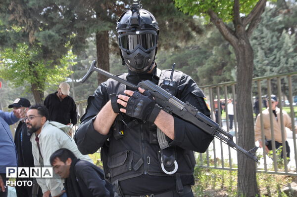 شکوه رزمایش «جانفدا برای ایران امام رضایی» در کرمانشاه