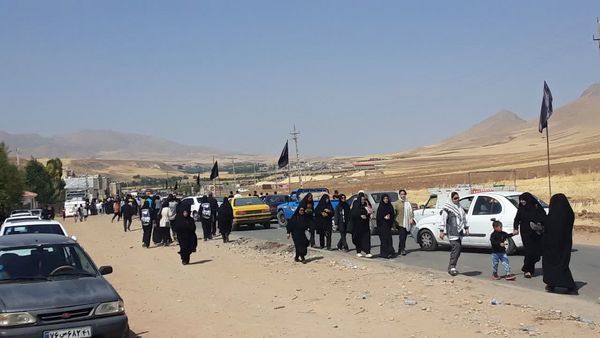 پیاده‌روی جاماندگان اربعین حسینی در نورآباد