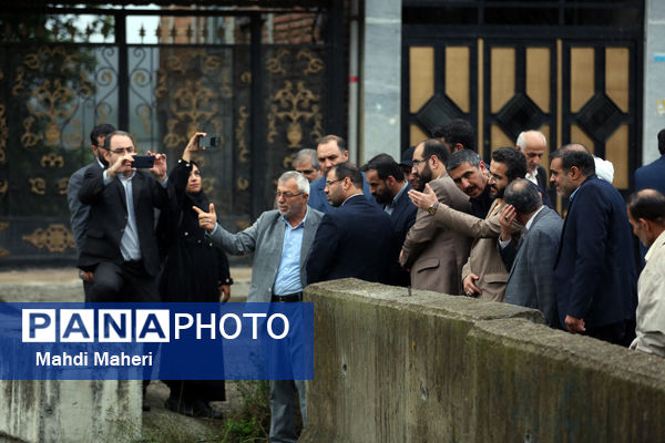 بازدید نماینده دولت و وزیر آموزش و پرورش از پروژه‌های عمرانی شهرستان سوادکوه