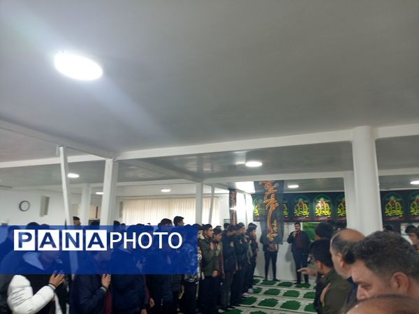 عزاداری شهادت حضرت فاطمه (س) در دبیرستان نمونه دولتی آیت الله خامنه‌ای