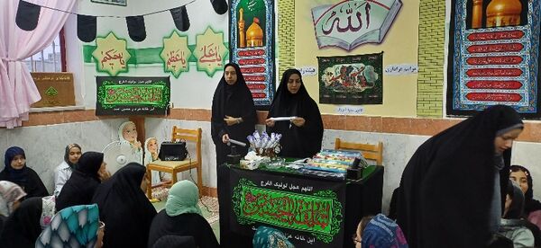 مراسم عزاداری هیات دخترانه راحیل در کانون فرهنگی تربیتی سمیه شهرستان شیروان