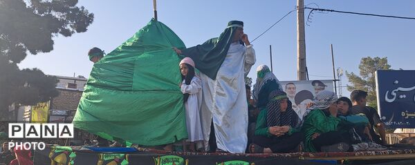 ورود باشکوه کاروان بنی اسد (ع) و نخل بزرگ فدافن به میعاد گاه عاشقان 