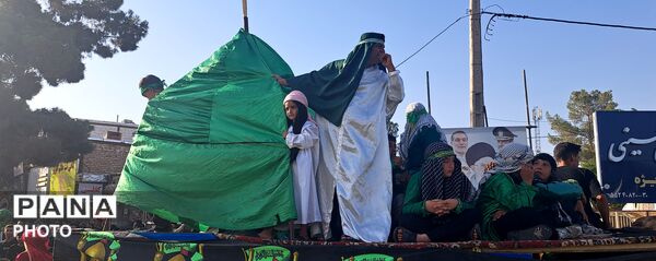 ورود باشکوه کاروان بنی اسد (ع) و نخل بزرگ فدافن به میعاد گاه عاشقان 